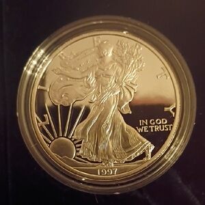 1997 Silver American Eagle Dollar Ultra-Cameo Proof Ms-70
